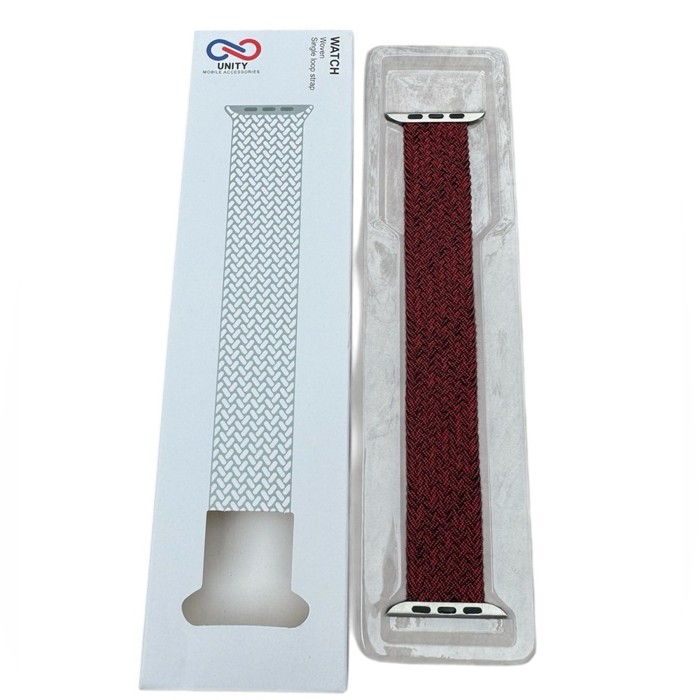 Apple Watch Band Red and Black Stretch size M NEW